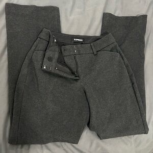 Express Publicist Boot Mid Rise Dark Gray Dress Pants - Size 0 Short